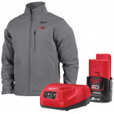 Куртка з підігрівом MILWAUKEE M12 HJGREY5-201, сіра, XXXL (4932492941)