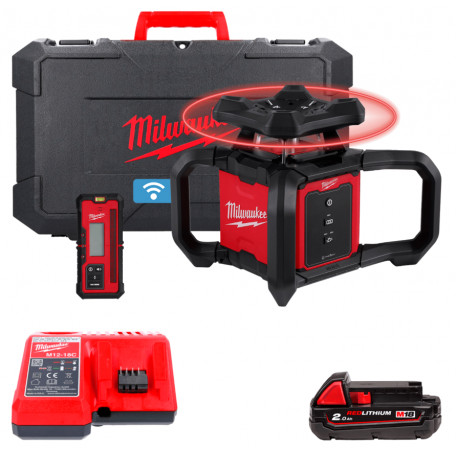 Уровень лазерный ротационный аккумуляторный MILWAUKEE M18 RLOH600-201C 600м