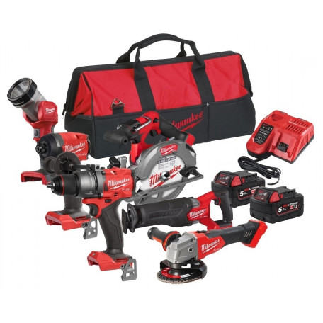 Набір з 6 інструментів безщіткових акумуляторних MILWAUKEE M18 FPP6G3-502B (4933498658)
