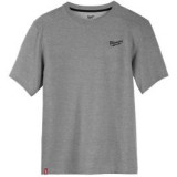 Футболка MILWAUKEE HTSSGR-S. легкая с коротким рукавом, серая, (размер S) (4932492968)