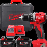 Дрель-шуруповёрт аккумуляторная бесщёточная MILWAUKEE M18 BLDDRC-402С (60Нм) (ЗУ+2акк.Х4Ач+кейс)