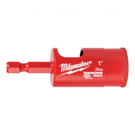 Коронка алмазная Diamond Plus MILWAUKEE, Ø25,0мм (1/4 Hex) (с водой) (4932498350)