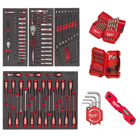 Набор инструментов для тележки MILWAUKEE 170 шт. в ложементе (4932499473)