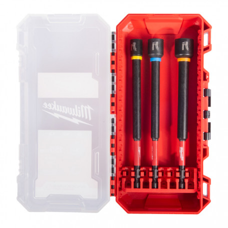 Набор насадок торцевых магнитных под наружный 6-гранник ShW MILWAUKEE, 150мм (8/10/13мм) (4932499426)