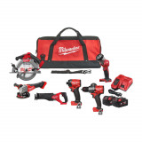 Набір з 6 інструментів безщіткових акумуляторних MILWAUKEE M18 FPP6G3-502B (4933498658)
