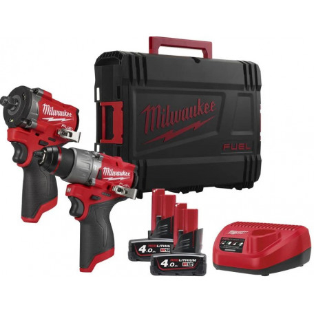 Набір з 2х інструментів безщіткових акумуляторних MILWAUKEE M12 FPP2X2-402X (4933498741)