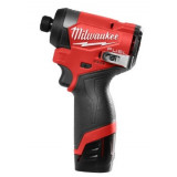 Шуруповерт ударный аккумуляторный бесщёточный MILWAUKEE (170 Нм) M12 FID2-202Х (ЗУ+2акк.Х2Ач+HDкейс)
