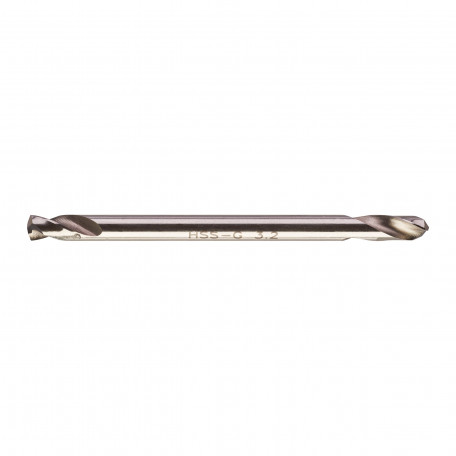 Свердло по металу HSS-G MILWAUKEE, DIN 1412 C, діаметр 3,2х49х12мм, двостороннє, (10шт)