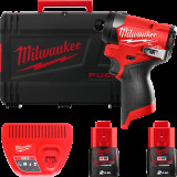 Шуруповерт ударный аккумуляторный бесщёточный MILWAUKEE (170 Нм) M12 FID2-202Х (ЗУ+2акк.Х2Ач+HDкейс)
