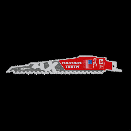 Полотно для шабельних пил AX CARBIDE MILWAUKEE, 150х5мм, (деревина з цвяхами)