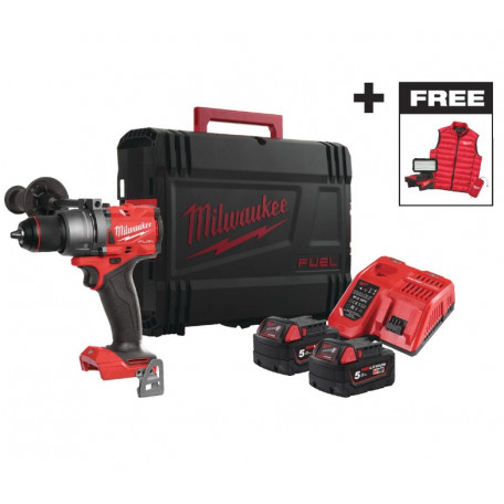 Дрель-шуруповёрт аккумуляторная бесщёточная ударная MILWAUKEE M18 FPD3MC-402X (158 Нм) + M18 ALIS-0