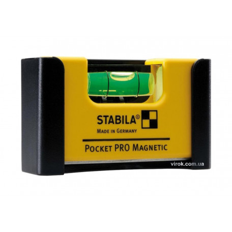 Рівень - міні STABILA Pocket PRO Magnetic магнітний 7х2х4 см, 1 капсула в чохолі (17953)