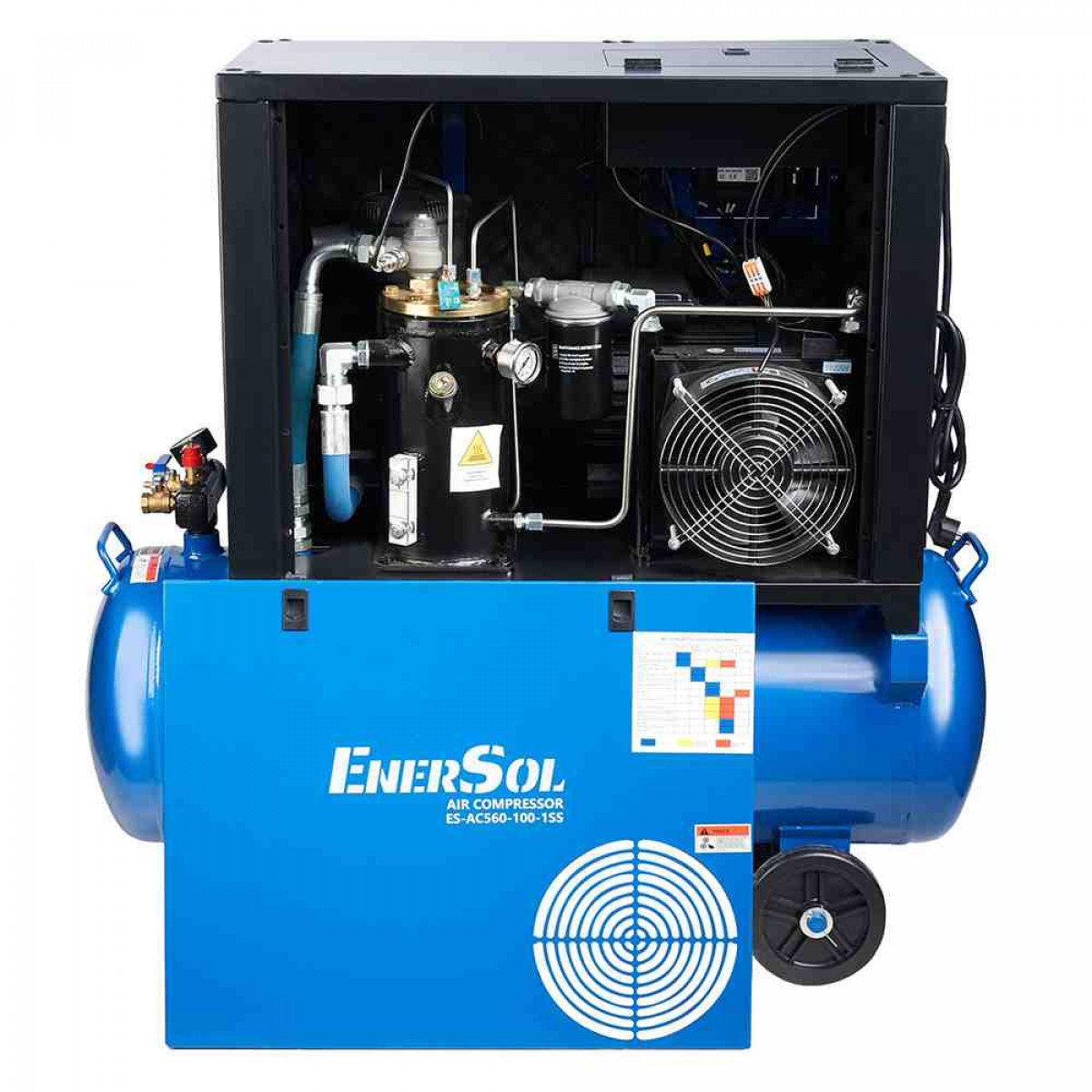 Компрессор воздушный винтовой EnerSol 100л, 10 бар, 560л/мин (ES-AC560-100-1SS) Компрессор воздушный винтовой EnerSol 100л, 10 бар, 560л/мин (ES-AC560-100-1SS)