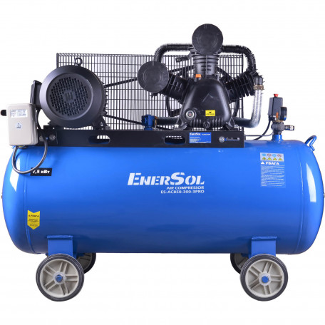 Компрессор воздушный EnerSol 300л, 12.5бар, 850л/мин (ES-AC850-300-3PRO)