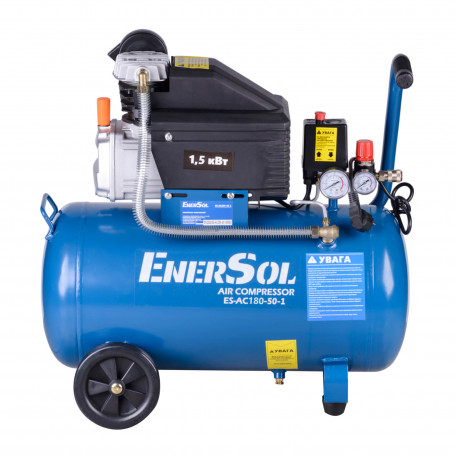 Компрессор воздушный поршневой EnerSol 50л, 8бар, 180л/мин (ES-AC180-50-1)