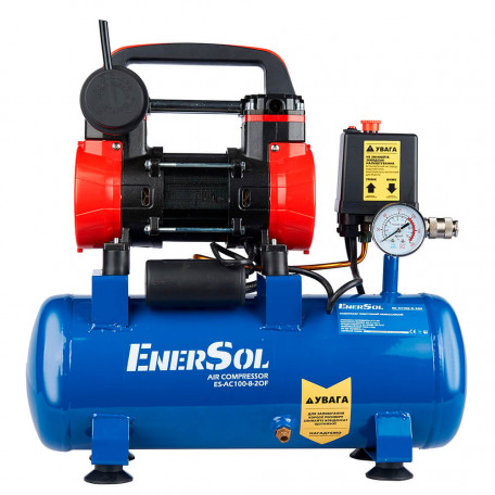 Компрессор воздушный безмасляный EnerSol 100л, 8 бар (ES-AC100-8-2OF)