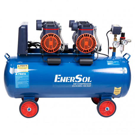 Компрессор воздушный безмасляный EnerSol 100л, 8бар, 885л/мин (ES-AC885-100-4OF)