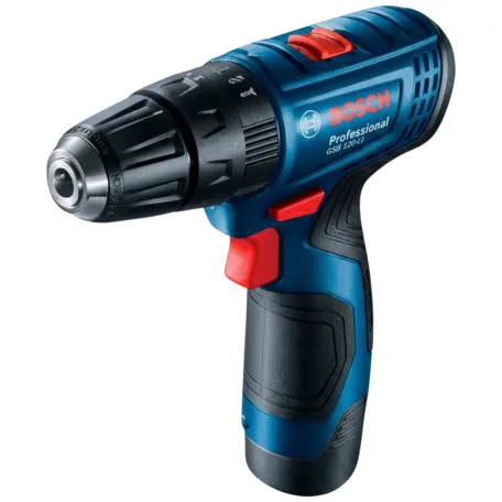 Дриль-шурупокрут ударний акумуляторний Bosch GSB 120-LI, 12 В, 30 Н·м, 2×2,0 Аг (06019G8100)