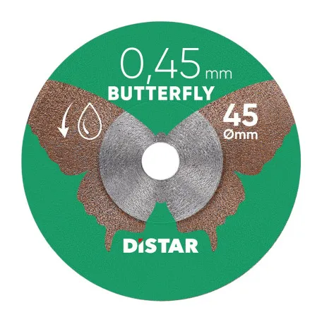 Круг алмазный отрезной Distar Butterfly 1A1R 45x0,45 мм., без держателя (11143158074)