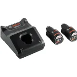 Набор Bosch Professional: 2 аккумулятора GBA 12V 2,0 А·час + GAL 12V-40 (1600A019R8)
