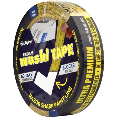 Малярная лента (скотч) DOLPHIN WASHI 25ммх50м (300-1-01) (22121)