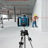 Ротационный лазерный нивелир Bosch Professional GRL 300 HV в кейсе с приемником LR1, пультом RC1, держателем WM 4, зарядным устройством, очками, мишенью (0601061501)