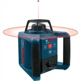 Ротационный лазерный нивелир Bosch Professional GRL 250 HV в кейсе с пультом RC1, очками, мишенью (0601061600)