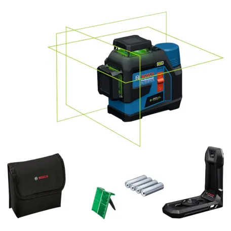 Лазерный нивелир Bosch Professional GLL 12V-100-33 CG, 3 × 360°, зеленый луч, 30/100 м (0601065400)