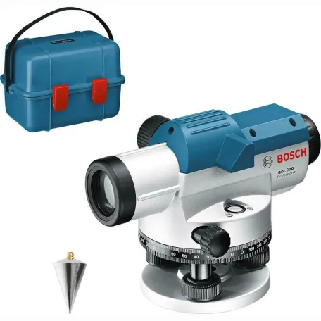 Оптический нивелир Bosch Professional GOL 32 D в кейсе, увеличение 32× (0601068500)
