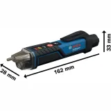 Бесконтактный тестер напряжения Bosch Professional GVD 1000-17, до 1000 В, CAT IV, IP67 (0601077000)
