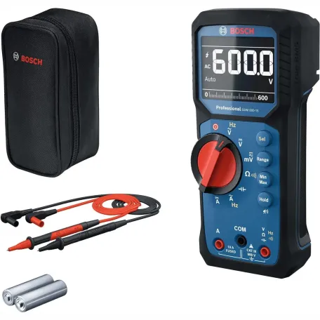 Цифровой мультиметр Bosch Professional GDM 600-15, CAT III 600 В, IP65 (0601077300)
