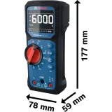 Цифровой мультиметр Bosch Professional GDM 600-15, CAT III 600 В, IP65 (0601077300)