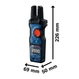 Вилочный измеритель тока Bosch Professional GFM 1000-15, CAT III 1000 В, IP54 (0601077400)