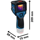 Тепловизор Bosch Professional GTC 12V-450-13, 256 × 192 px, от −20 до +450 °C, 4 батарейки AA (0601083901)