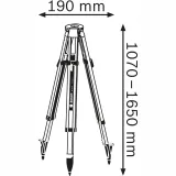 Штатив Bosch BT 170 HD, 1.07-1.65 м (0601091B00)