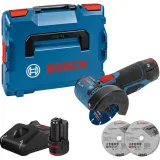 Шліфмашина кутова акумуляторна Bosch GWS 12V-76, Ø76 мм, 2×3,0 Аг (06019F200B)