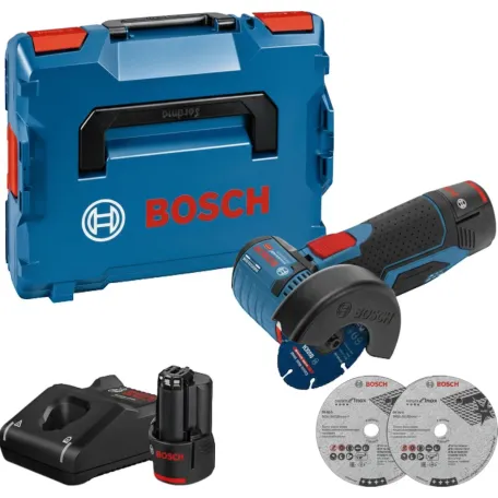 Шліфмашина кутова акумуляторна Bosch GWS 12V-76, Ø76 мм, 2×3,0 Аг (06019F200B)
