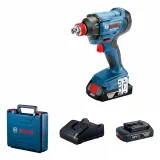 Гайковерт ударный аккумуляторный Bosch GDX 180-LI, 18 В, 180 Н·м, 2×2,0 Ач (06019G5223)