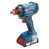 Гайковерт ударный аккумуляторный Bosch GDX 180-LI, 18 В, 180 Н·м, 2×2,0 Ач (06019G5223)