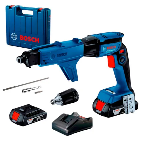 Акумуляторний шурупокрут Bosch GTB 185-LI Professional, 2 акб GBA 18V 2.0Ah і з/п GAL 18V-20, з GMA 55 в кейсі (06019K7022)