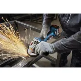 Шліфмашина кутова акумуляторна Bosch GWS 18V-8 Professional з АКБ GBA 18V 4 Аг та ЗП GAL 18V-40, у кейсі, Ø125 мм (06019N9021)