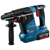 Перфоратор акумуляторний Bosch Professional GBH 187-LI у кейсі з 2 АКБ GBA 18V 5 Аг та ЗП GAL 1880 CV, 2,4 Дж (0611923021)
