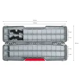 Органайзер Bosch PRO Tough Box Large для оснастки, 50 × 120 × 355 мм (2607011826)