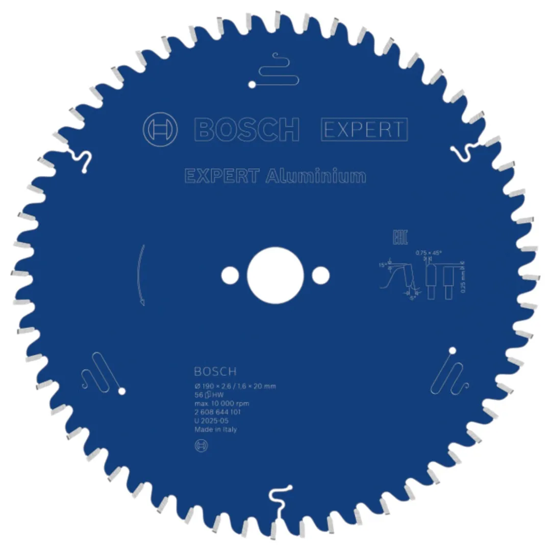 Диск пиляльний по алюмінію Bosch 190x20x56T Expert for Aluminium (2608644101)