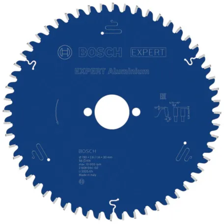 Диск пиляльний по алюмінію Bosch 190x30x56T Expert for Aluminium (2608644102)