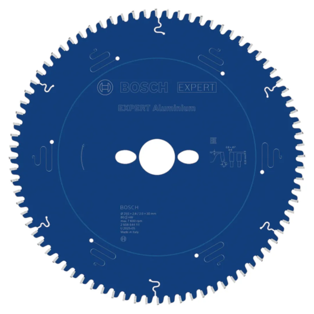 Диск пиляльний по алюмінію Bosch 250x30x80T Expert for Aluminium (2608644111)