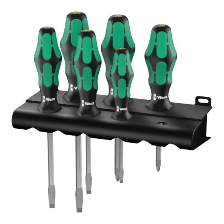 Набор отверток WERA Kraftform Plus Lasertip 334/355 SK/6 Pozidriv (05007681001)