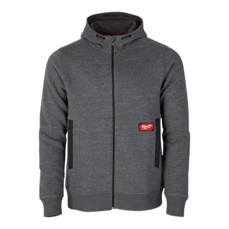 Толстовка на блискавці GRIDIRON MILWAUKEE, WHZ GR XXL, з капюшоном, сіра (розмір XXL)