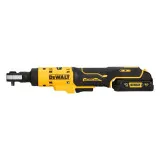 Гайкокрут кутовий, ключ-храповик, акумуляторний, безщітковий, DeWALT + акумулятор, зарядний пристрій (DCF504L1G)