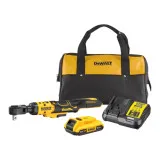 Гайкокрут кутовий - ключ-храповик, акумуляторний, безщітковий, DeWALT (DCF512D1)